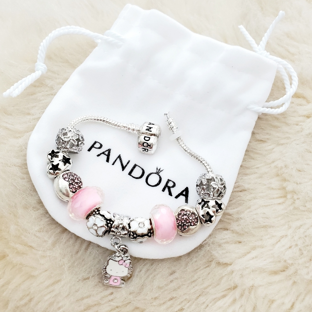 Hello Kitty Kid's Pandora Charm Bracelet